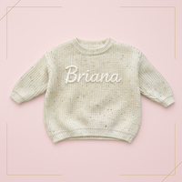 Thumbnail for Personalized Baby Sweater – Único y lleno de cariño: jersey de bebé bordado y personalizado