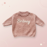 Thumbnail for Personalized Baby Sweater – Único y lleno de cariño: jersey de bebé bordado y personalizado