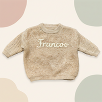 Thumbnail for Personalized Baby Sweater – Único y lleno de cariño: jersey de bebé bordado y personalizado