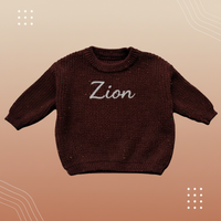 Thumbnail for Personalized Baby Sweater – Único y lleno de cariño: jersey de bebé bordado y personalizado