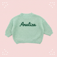 Thumbnail for Personalized Baby Sweater – Único y lleno de cariño: jersey de bebé bordado y personalizado