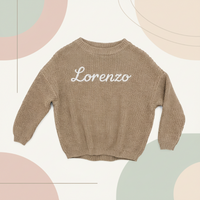 Thumbnail for Personalized Baby Sweater – Único y lleno de cariño: jersey de bebé bordado y personalizado