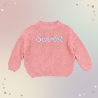 Thumbnail for Personalized Baby Sweater – Único y lleno de cariño: jersey de bebé bordado y personalizado