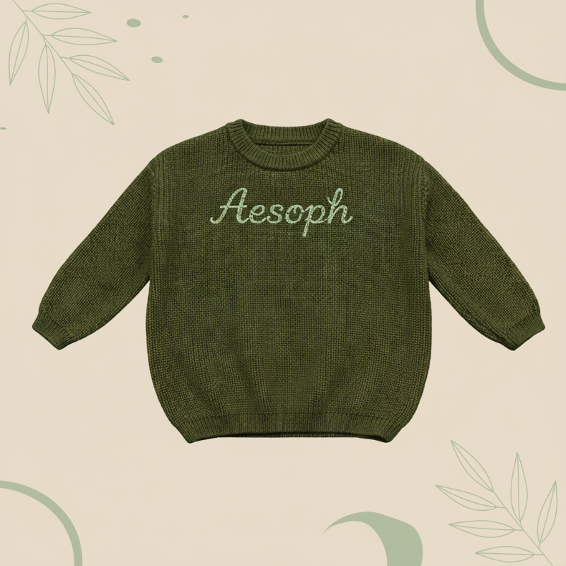 Personalized Baby Sweater – Único y lleno de cariño: jersey de bebé bordado y personalizado