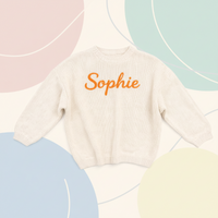 Thumbnail for Personalized Baby Sweater – Único y lleno de cariño: jersey de bebé bordado y personalizado