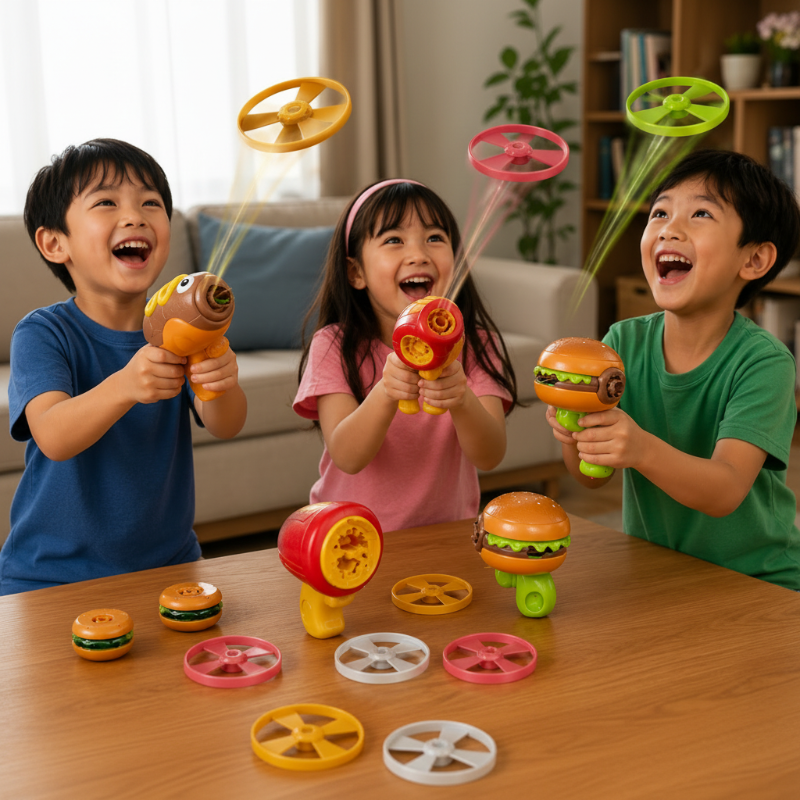 Flying Disk Toy – Creatividad y movimiento – Gyro Gun