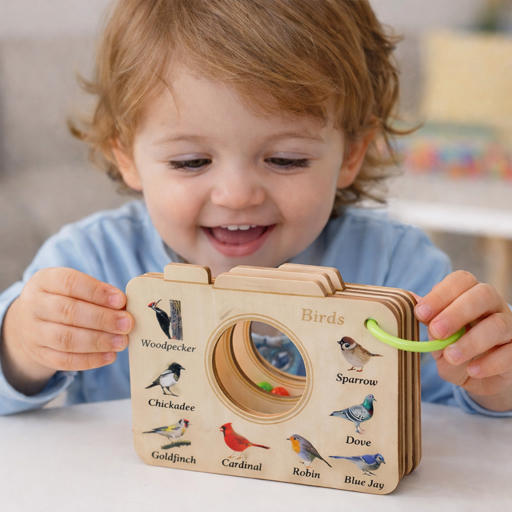 NatureBook – Set de descubrimiento de la naturaleza – Ventana educativa de madera
