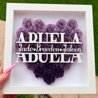 Thumbnail for Personalized Rose Shadow Box – Regalo único para el Día de la Madre: caja con rosas personalizadas