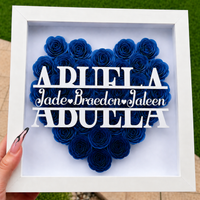Thumbnail for Personalized Rose Shadow Box – Regalo único para el Día de la Madre: caja con rosas personalizadas