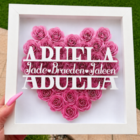 Thumbnail for Personalized Rose Shadow Box – Regalo único para el Día de la Madre: caja con rosas personalizadas