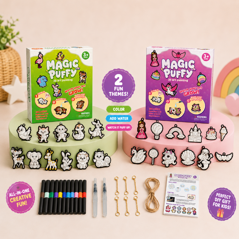 Magic Puff Paint – Creativo e interactivo: kit de manualidades con textura mágica de espuma