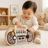Wooden Busy Board – Motricidad e interactivo – Tablero de actividades musicales