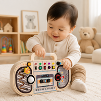 Thumbnail for Wooden Busy Board – Motricidad e interactivo – Tablero de actividades musicales