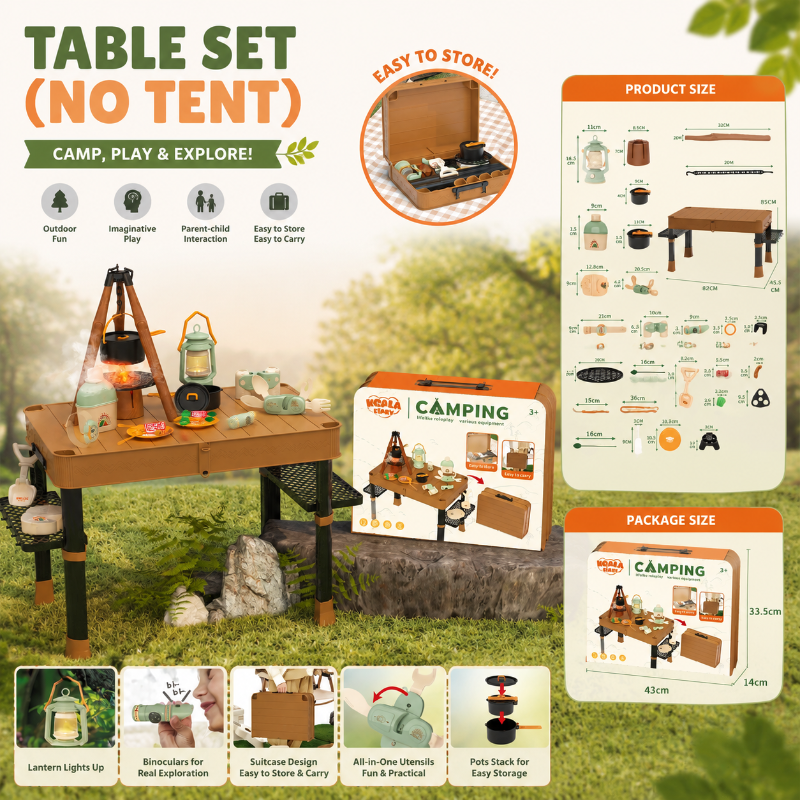 Kids Camping Adventure – Aventurero e interactivo – Set de acampada