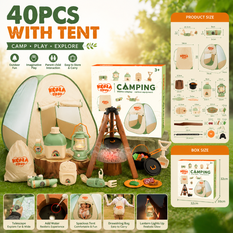 Kids Camping Adventure – Aventurero e interactivo – Set de acampada