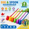 Wooden Egg Spoon Game – Motricidad y aprendizaje – Juego de equilibrio «Carrera de huevos»