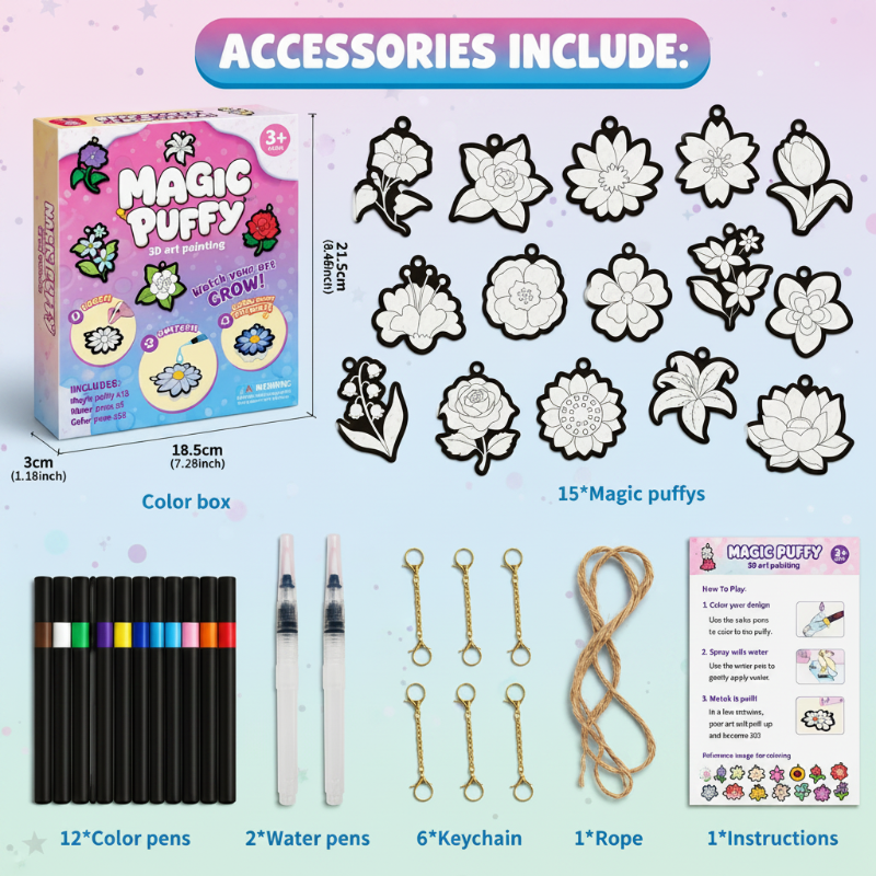 Magic Puff Paint – Creativo e interactivo: kit de manualidades con textura mágica de espuma