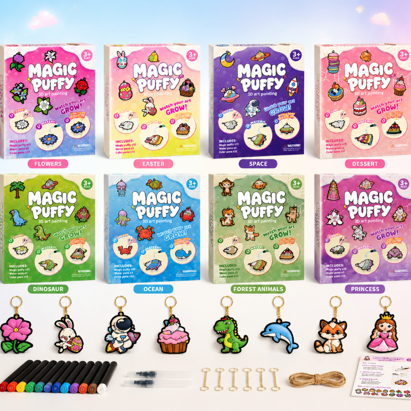Magic Puff Paint – Creativo e interactivo: kit de manualidades con textura mágica de espuma