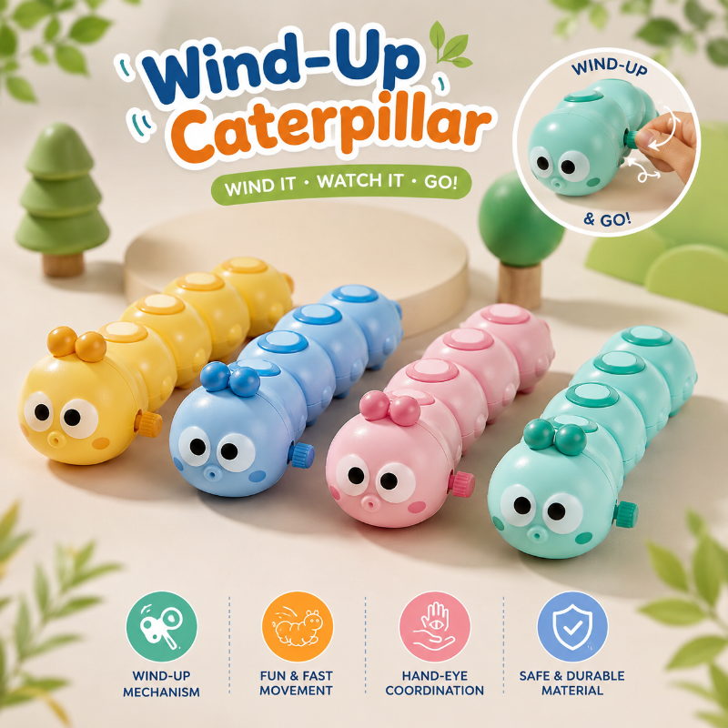Wind-Up Caterpillar – Juegos y movimiento – Juguetes para gatear