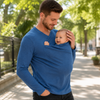 Kangaroo Pocket Shirt – Cómodo y práctico: portabebés tipo camiseta para hombre