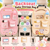 Backseat Baby Storage Bag – Práctica y espaciosa: bolsa de almacenamiento para el coche
