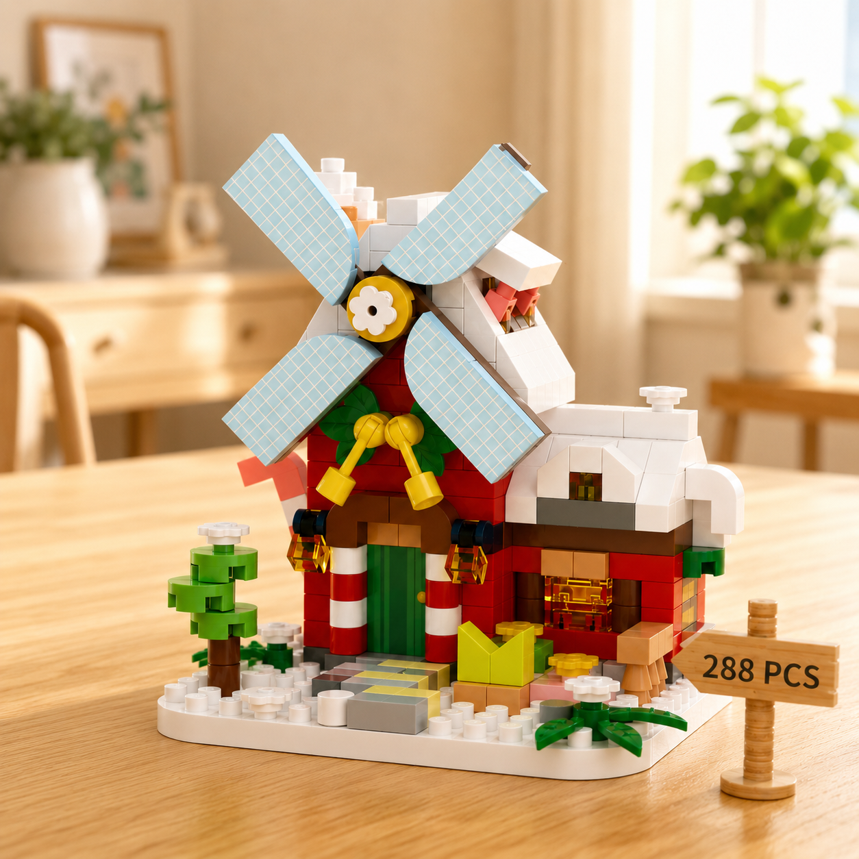 DIY Windmill Building Blocks – Creativo y estimulante – Set de bloques de construcción