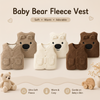 Baby Bear Fleece Vest – Cálido y suave – Chaleco infantil con ositos