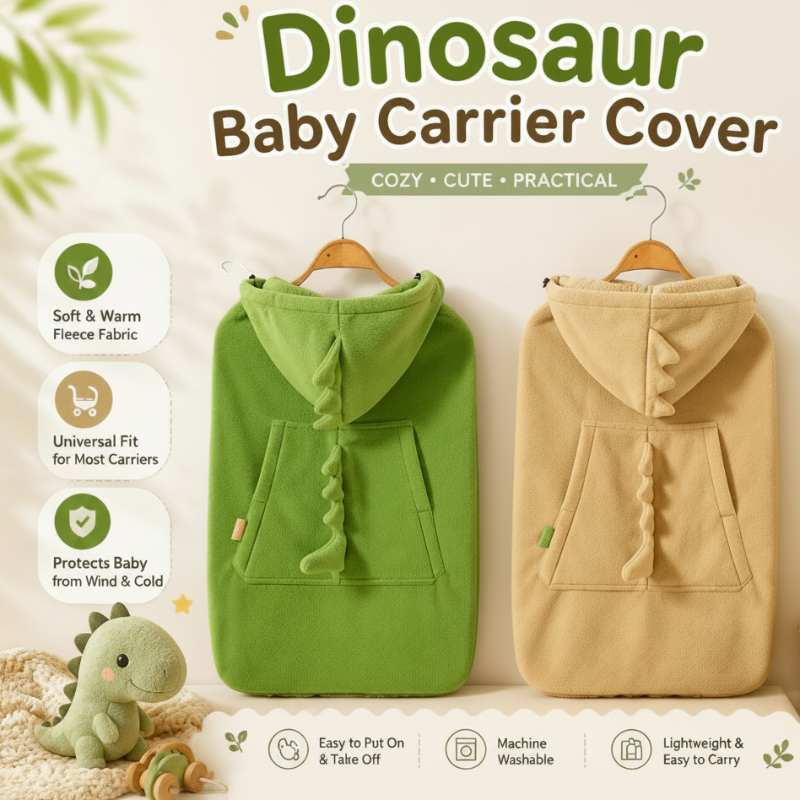 Dinosaur Baby Carrier Cover – Calidez y comodidad – Manta Dino Baby