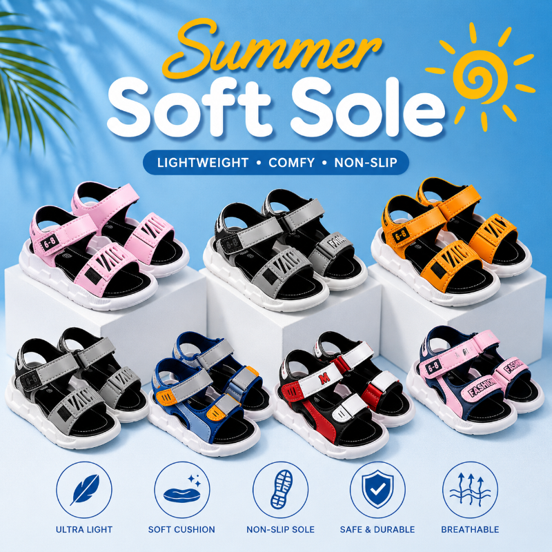 Summer Soft Sole – Comodidad y antideslizante – Sandalias para niños
