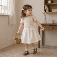 Thumbnail for Bella Knit Top & Skirt – Ligero y fresco: conjunto de verano de punto para niños