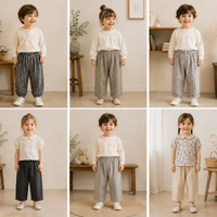Thumbnail for Plaid Cotton Pants – Ligeros y transpirables: pantalones informales de estilo globo/harem