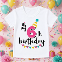 Thumbnail for Birthday Graphic Tee – Bonita y ligera – Camiseta infantil de cumpleaños