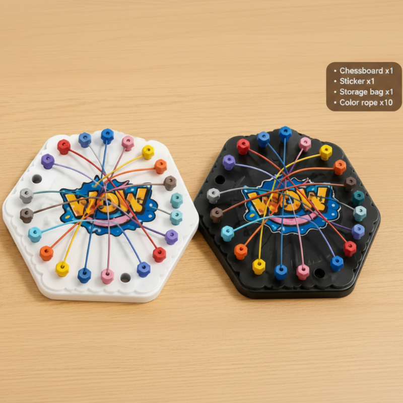 Color Rope Logic Game – Razonamiento e Interacción – Juego de mesa