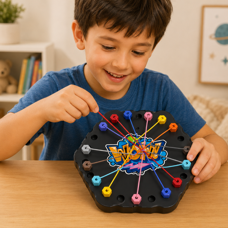 Color Rope Logic Game – Razonamiento e Interacción – Juego de mesa