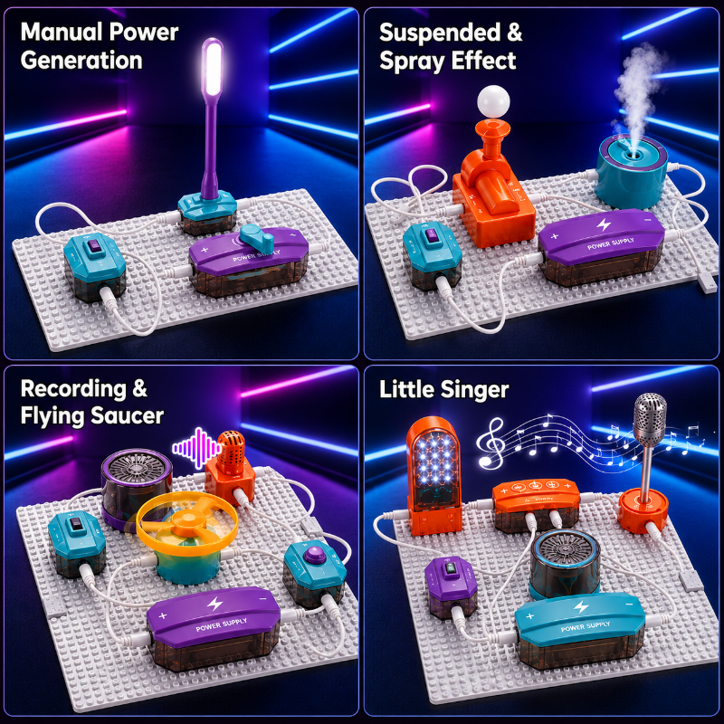 STEM Electronic Building Kit – Educativo y técnico – Set de experimentos de circuitos