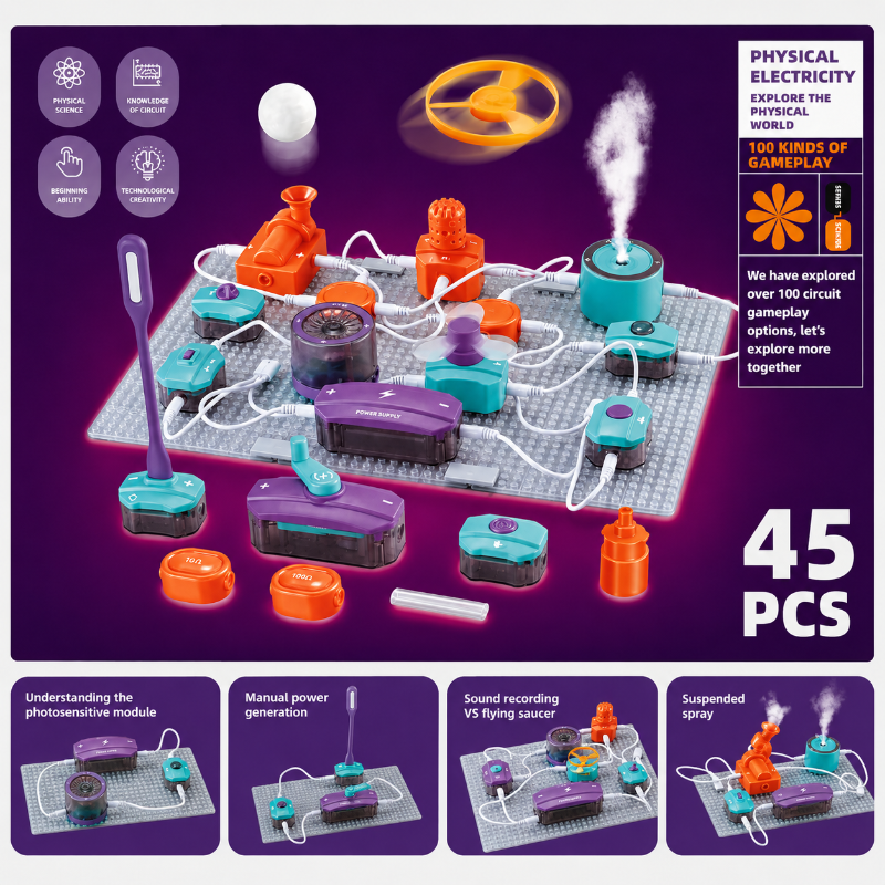 STEM Electronic Building Kit – Educativo y técnico – Set de experimentos de circuitos