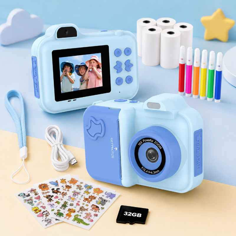 Instant Print Camera – Creativo e interactivo – Cámara instantánea para niños