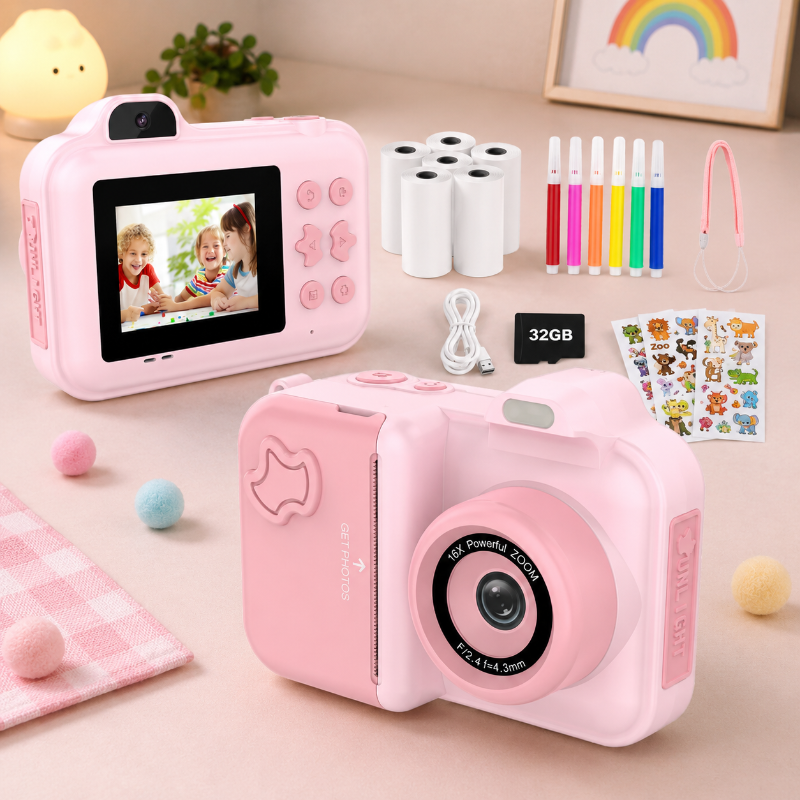 Instant Print Camera – Creativo e interactivo – Cámara instantánea para niños