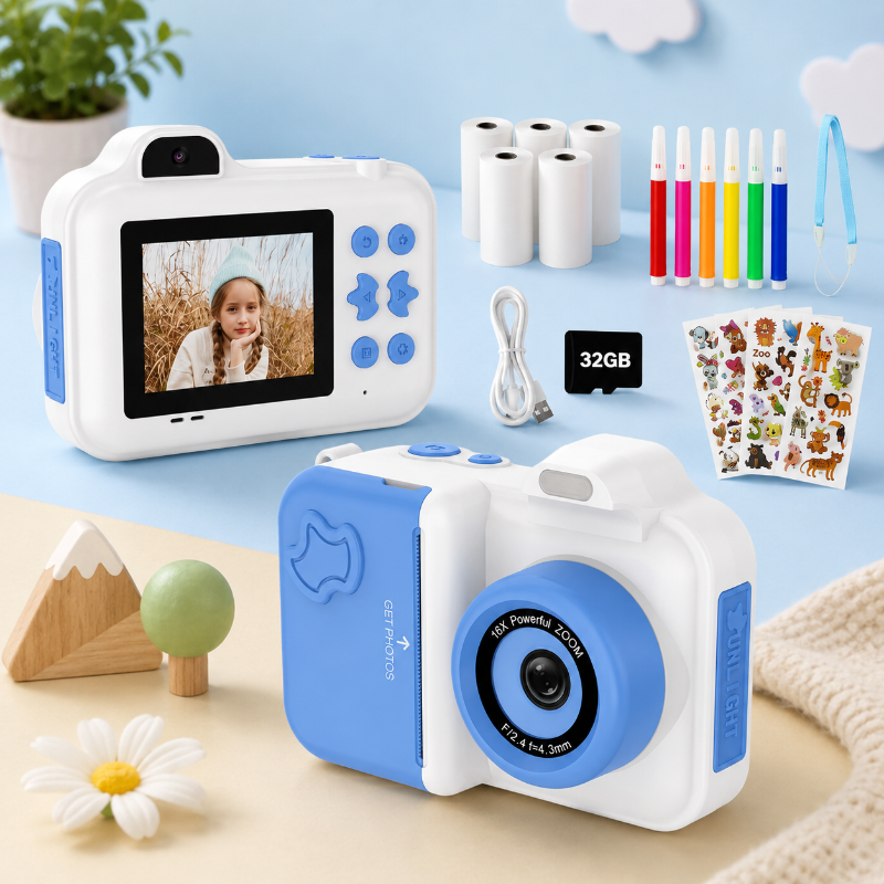 Instant Print Camera – Creativo e interactivo – Cámara instantánea para niños