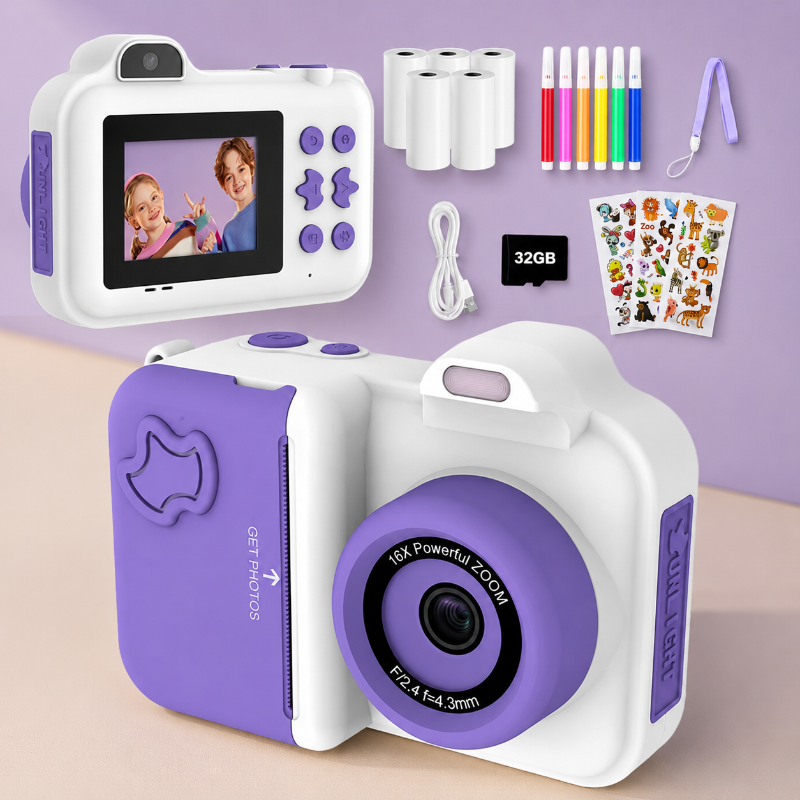 Instant Print Camera – Creativo e interactivo – Cámara instantánea para niños