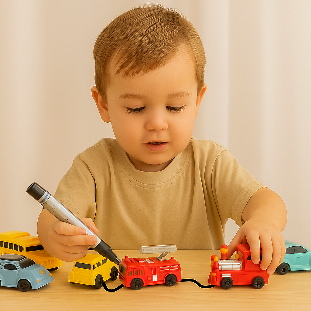 LineDrive – Creativo e interactivo: coche con control mágico mediante lápiz óptico