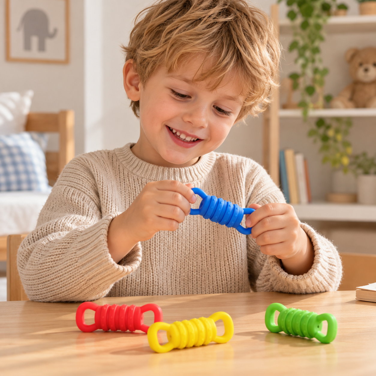Plungy – Elásticos y sensoriales: juguetes antiestrés de silicona (juego de 4)