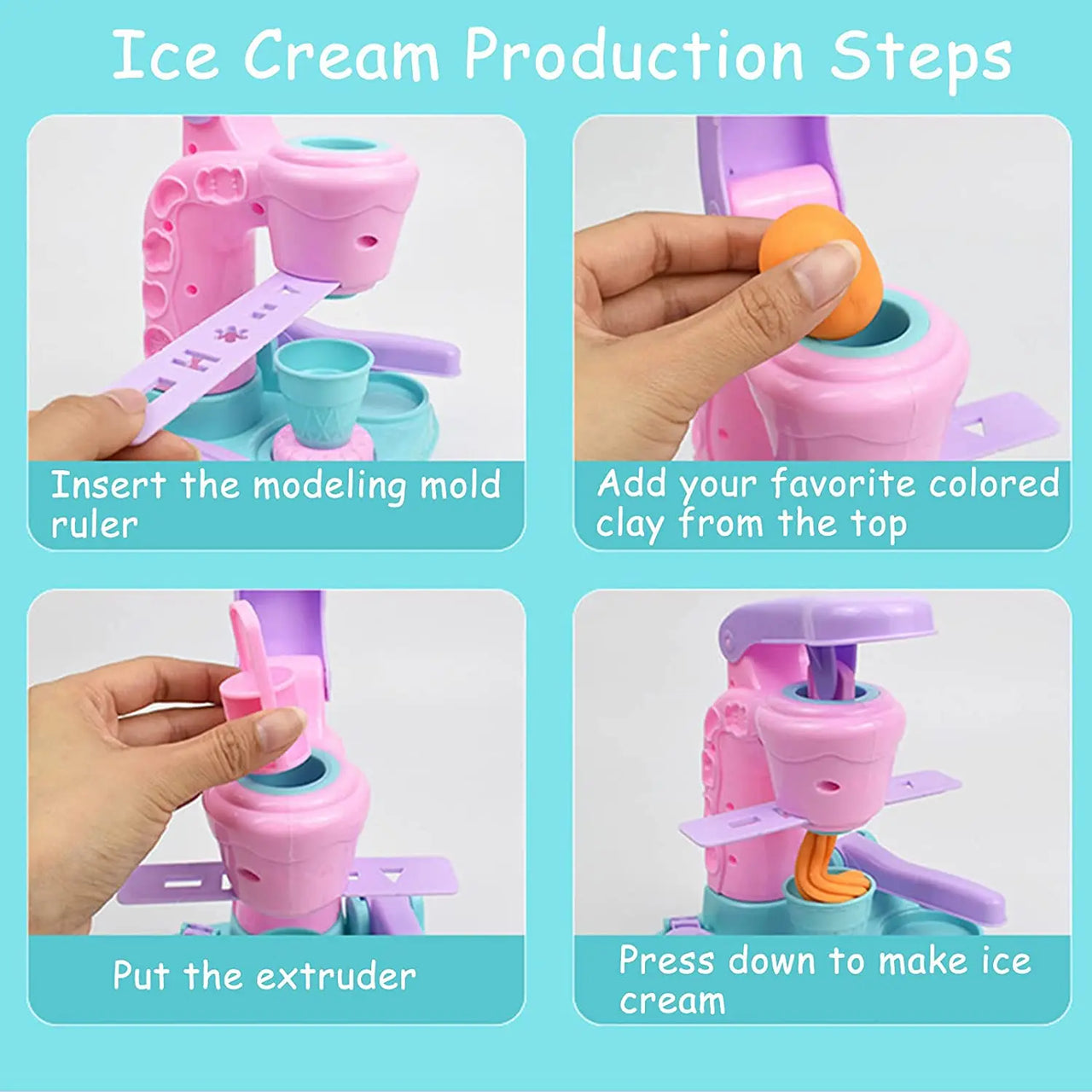 Ice Cream Clay Set™ - Cool creations - Set para fabricar helados