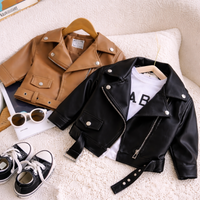 Thumbnail for Girls Leather Jacket – Atrevida y elegante: chaqueta de cuero para niños