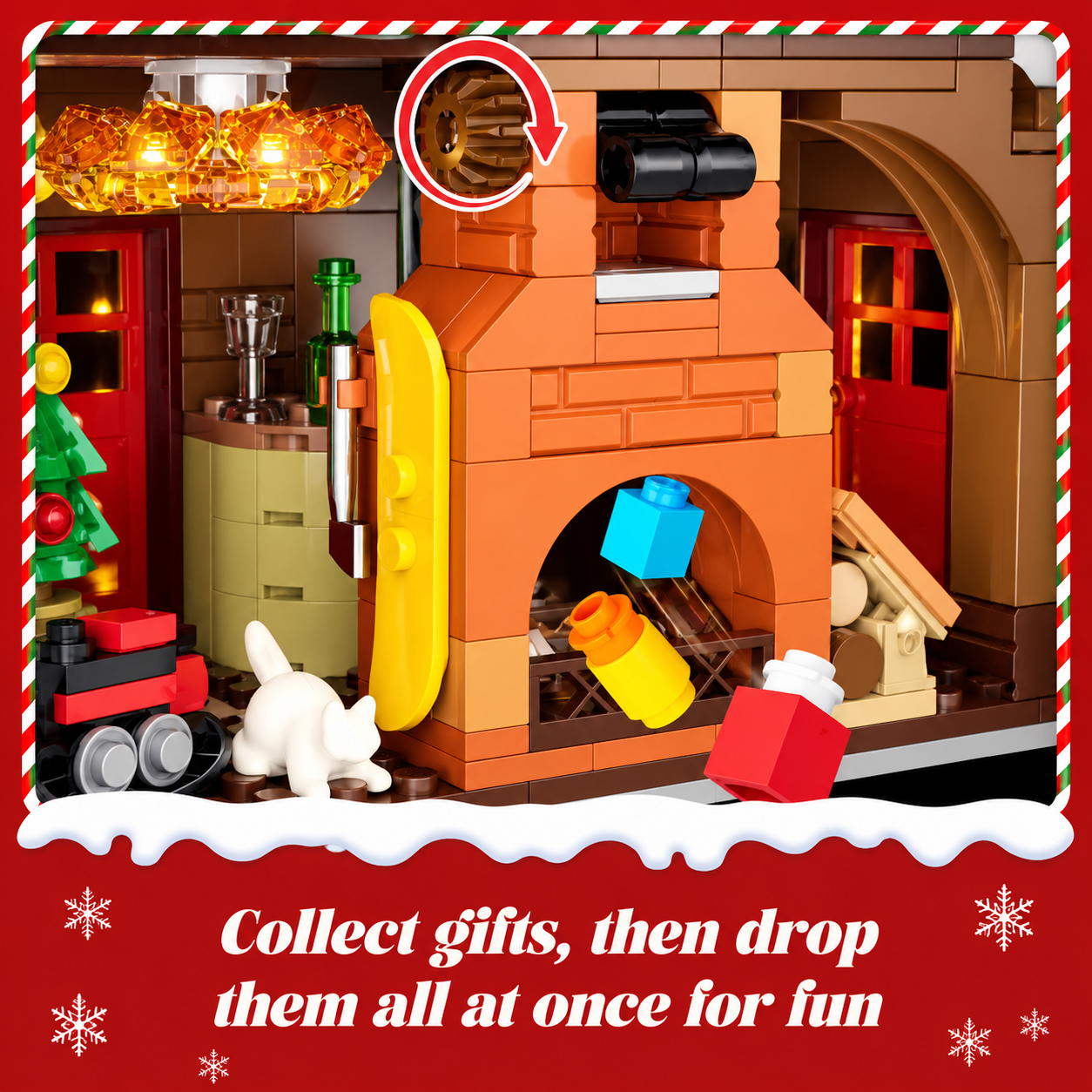 ChristmasHome – Festivo y creativo – Kit de construcción de una casita navideña