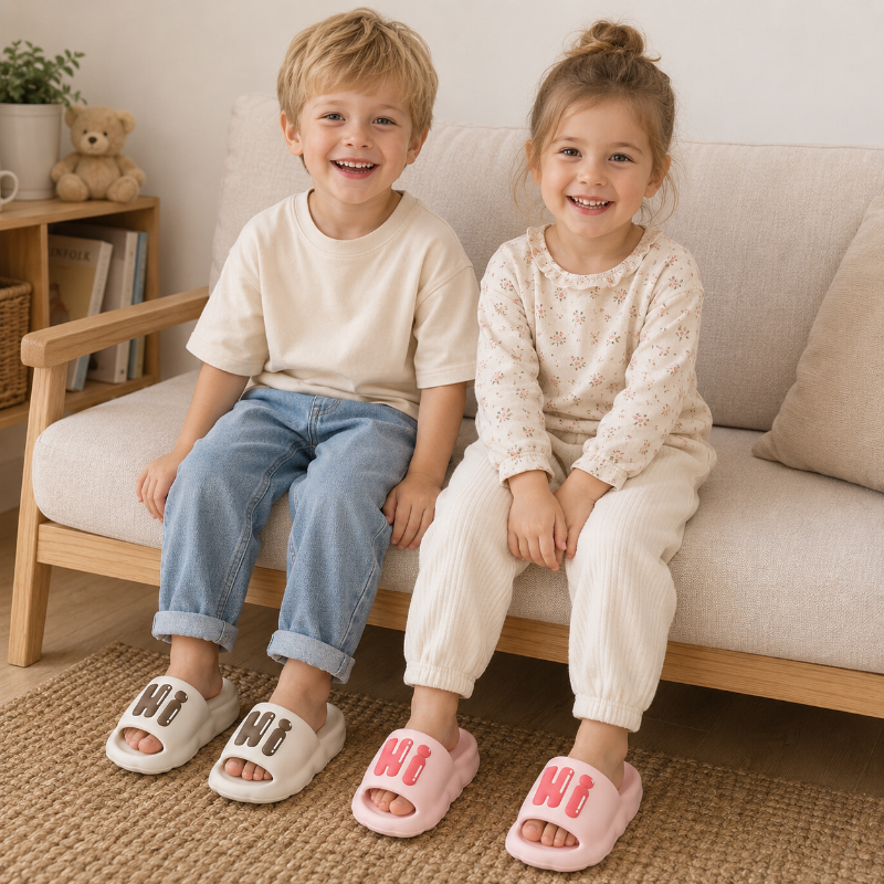 CloudWalk – Cómodas y antideslizantes – Chanclas infantiles «Hi»