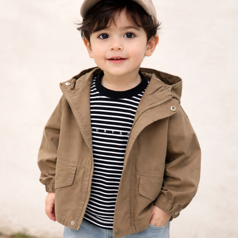 CozyShield – A prueba de viento y cómoda: parka infantil