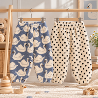 Thumbnail for FuzzyPants – Suaves y cálidos: pantalones de felpa para niños con estampados divertidos