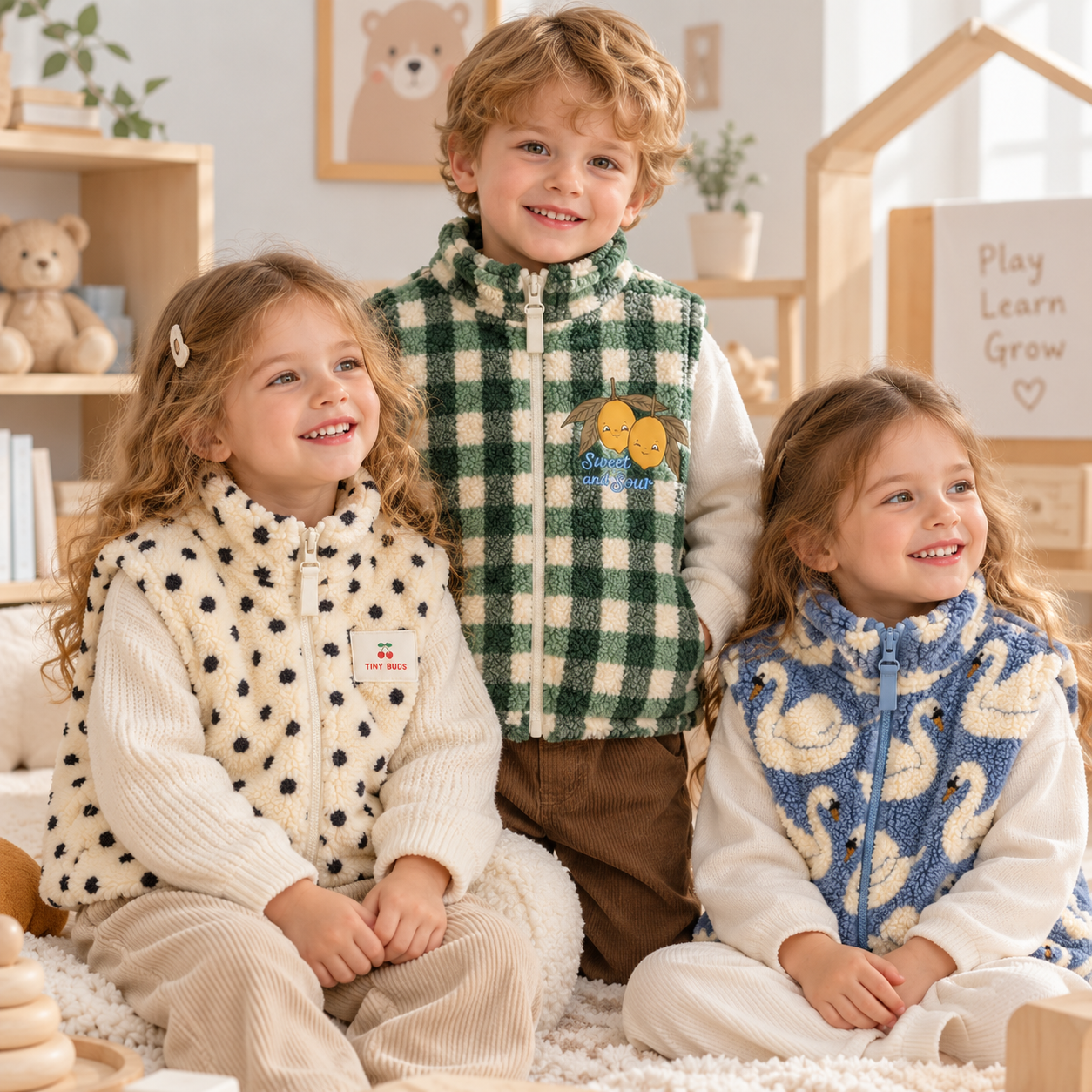 TinyWarm – Acogedor y cómodo – Chaleco de felpa para niños