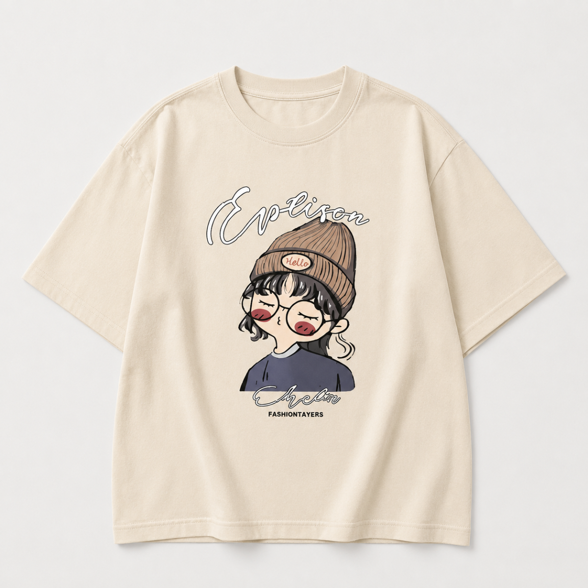 CuteStyle – A la última y cómoda: camiseta con estampado de dibujos animados oversize